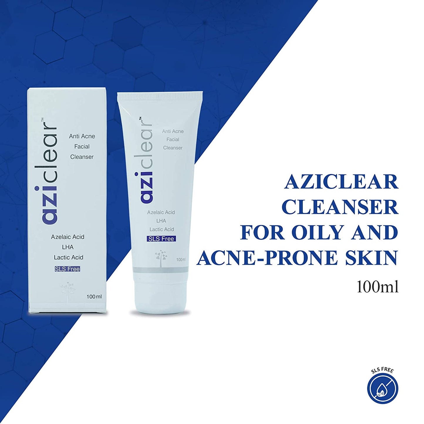 Aziclear Soap-free Anti-Acne Facial Cleanser 100ml