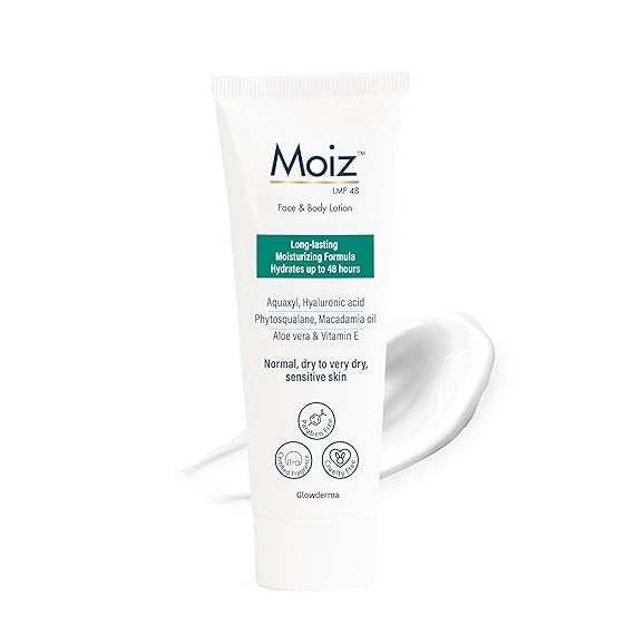 48 Hour Long-Lasting 75ml Moisturizer M|O|i|Z LMF Lotion, Formulated with 17 Moisturizers, Non-Comedogenic, Paraben & Cruelty-Free