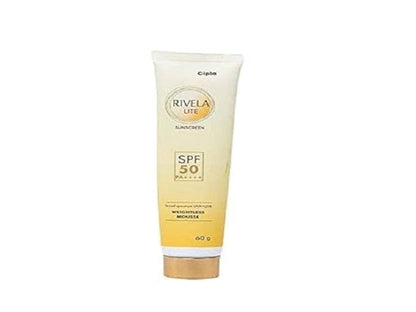 Rivela Lite Sunscreen Weightless Mousse Cream with SPF 50 PA++++ For Broad Spectrum, UVA & UVB Protection | For Men & Women | All Skin types | 60g (Pack of 2)