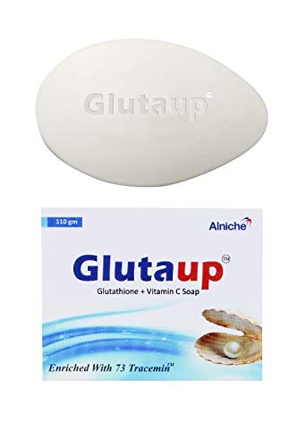 Alniche Gluta Up Soap (Glutathione + Vitamin E + Aloe Vera) 110 gram, White