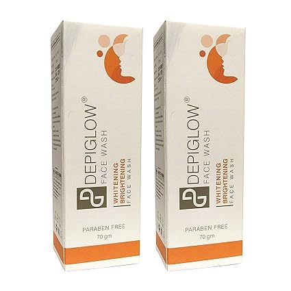 UNIGLOW DepiGlow Glutathione Creamy face wash for Skin Whitening & Brightening 70g (Pack of 2)