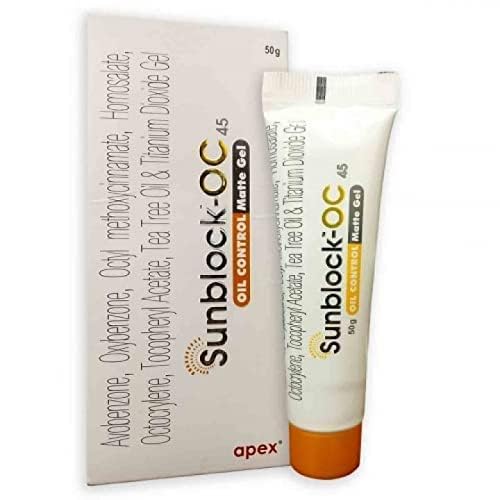 Sunblock Oc SPF 45 Sunscreen Gel (50 Gm)