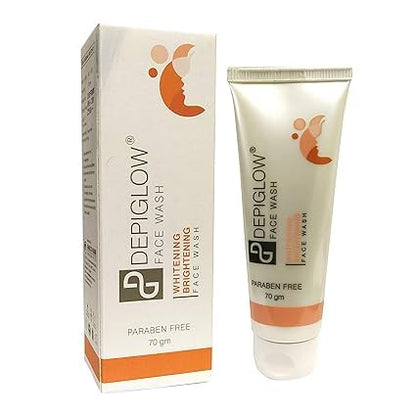 UNIGLOW DepiGlow Glutathione Creamy face wash for Skin Whitening & Brightening 70g (Pack of 2)