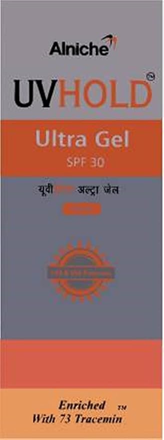 Alniche UVHOLD Ultra Gel SPF 30 UVA & UVB Protection Sunscreen Gel For All Skin Types UV Rays Protect Sunscreen Gel for Women & Men (100ml)