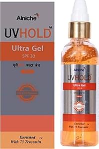 Alniche UVHOLD Ultra Gel SPF 30 UVA & UVB Protection Sunscreen Gel For All Skin Types UV Rays Protect Sunscreen Gel for Women & Men (100ml)