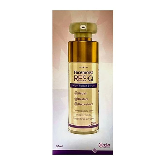 Face Moist Res-Q Night Repair Serum, 30ml, with Retinol and Hyaluronic Acid