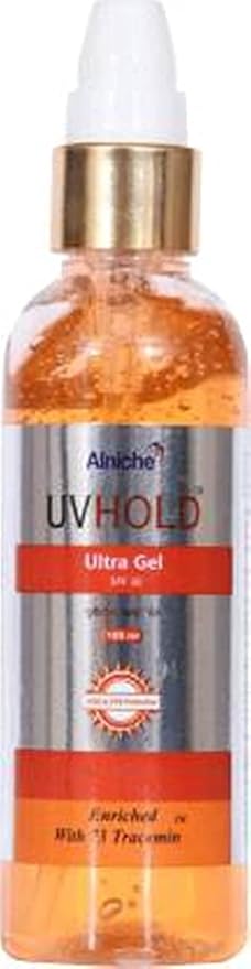 Alniche UVHOLD Ultra Gel SPF 30 UVA & UVB Protection Sunscreen Gel For All Skin Types UV Rays Protect Sunscreen Gel for Women & Men (100ml)