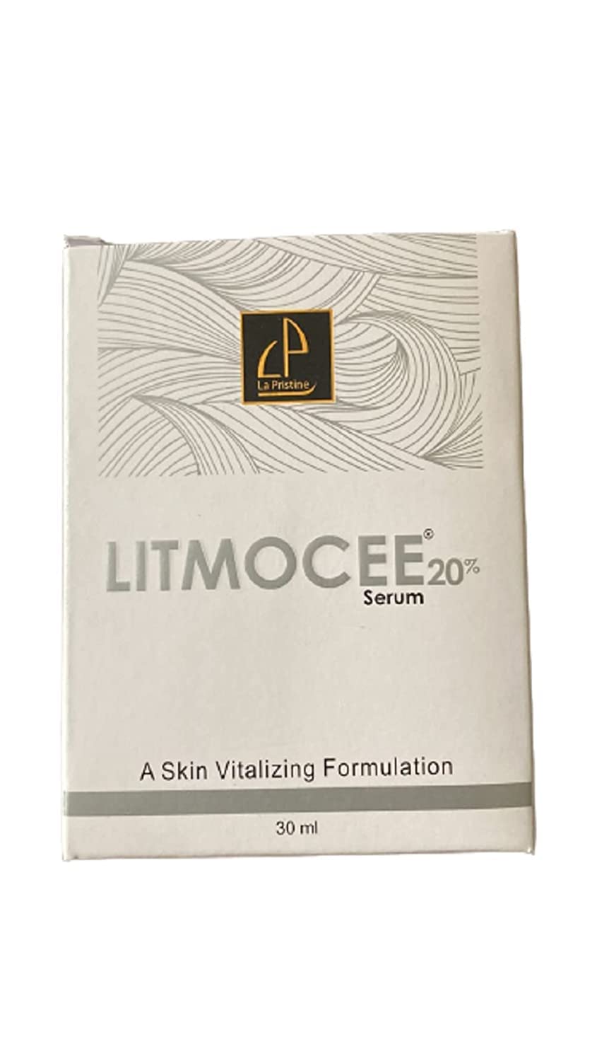 la pristine LITMOCEE Vitamin C 20% Vitamin E and Hyaluronic Acid Fairness Brightening Facial Serum - 30 ml