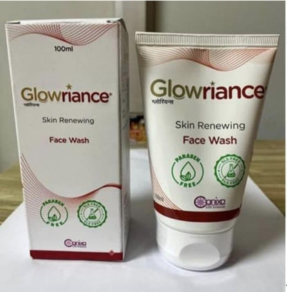 Glowriance Skin Renewing Face Wash, 100ml, Exfoliates Dead Skin Cells