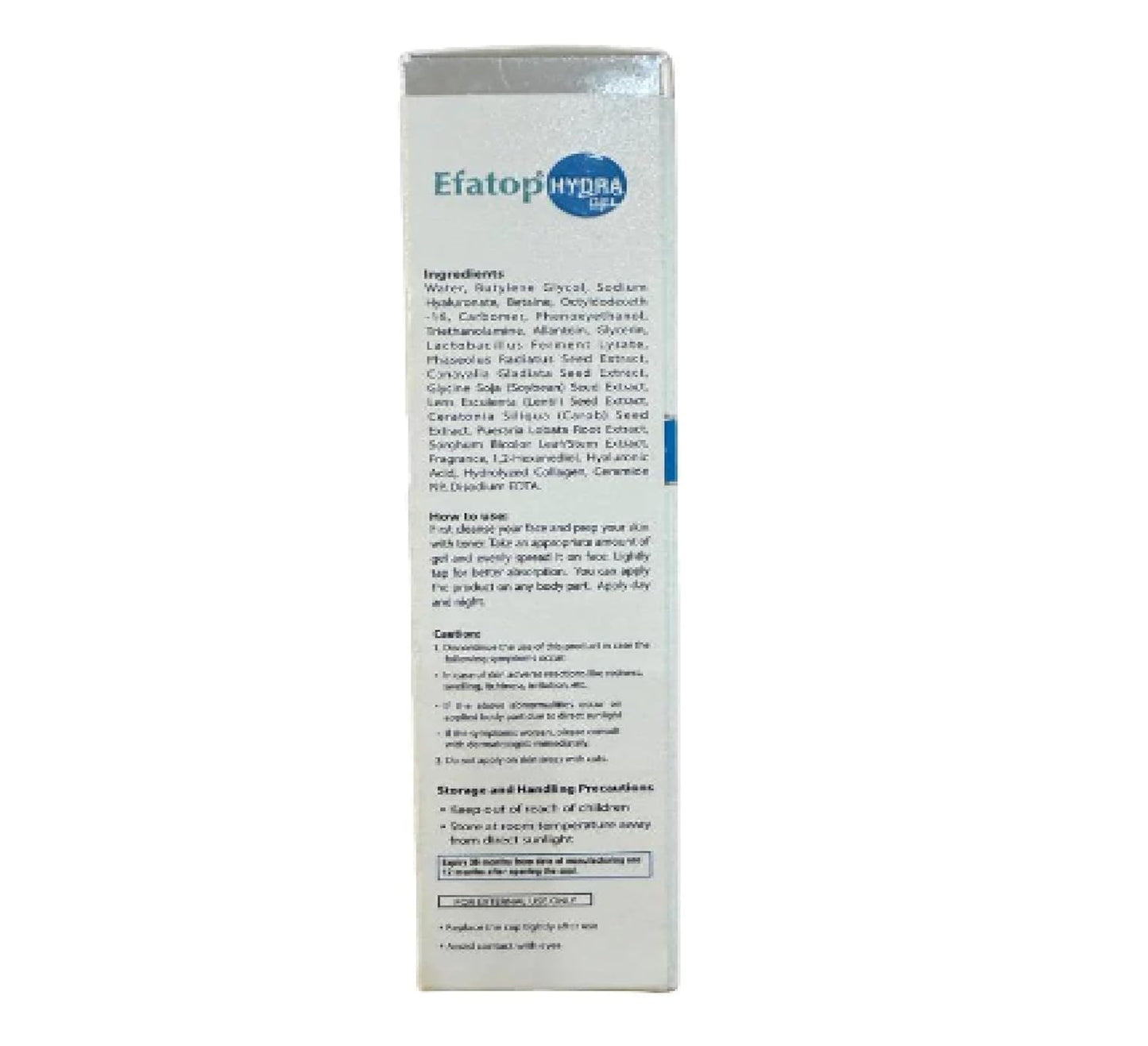 Efatop 72Hr Hydration Hydra Gel Face Moisturizing Gel 30ml