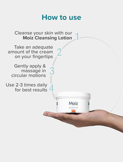 Moiz XL Hydro Boost Face & Body Cream | For Dry to Very Dry Skin | Formulated with 13 Moisturizers | Paraben Free & Cruelty-Free