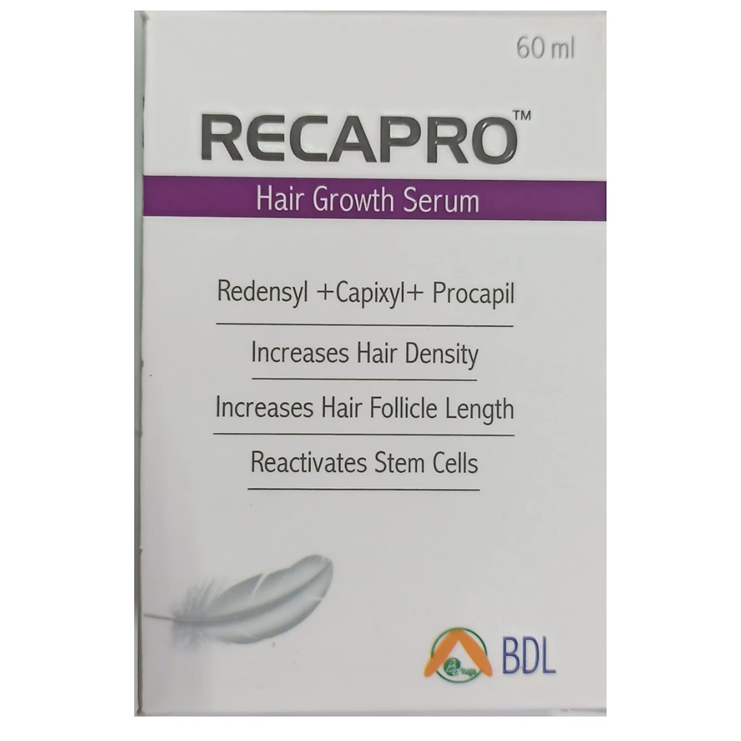 Recapro Hair Growth Serum, 60 ml,