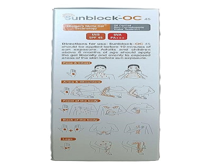 Sunblock-OC Oil Control Sunscreen Matte Gel 50 gm