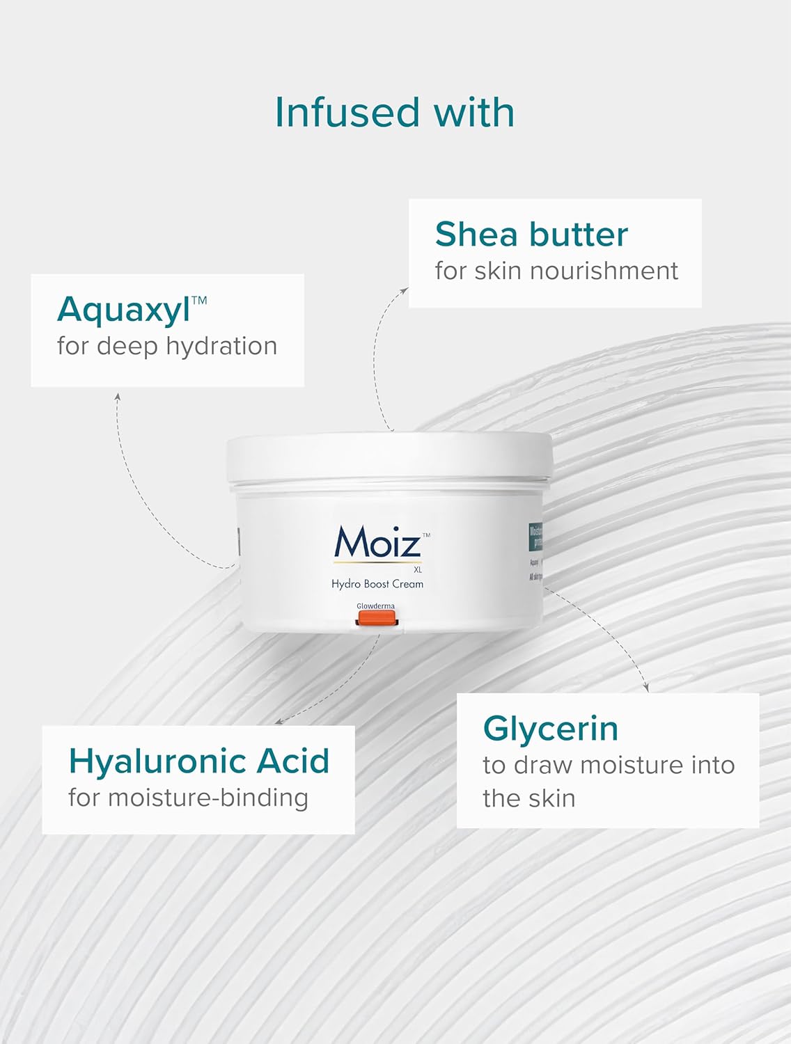 Moiz XL Hydro Boost Face & Body Cream | For Dry to Very Dry Skin | Formulated with 13 Moisturizers | Paraben Free & Cruelty-Free