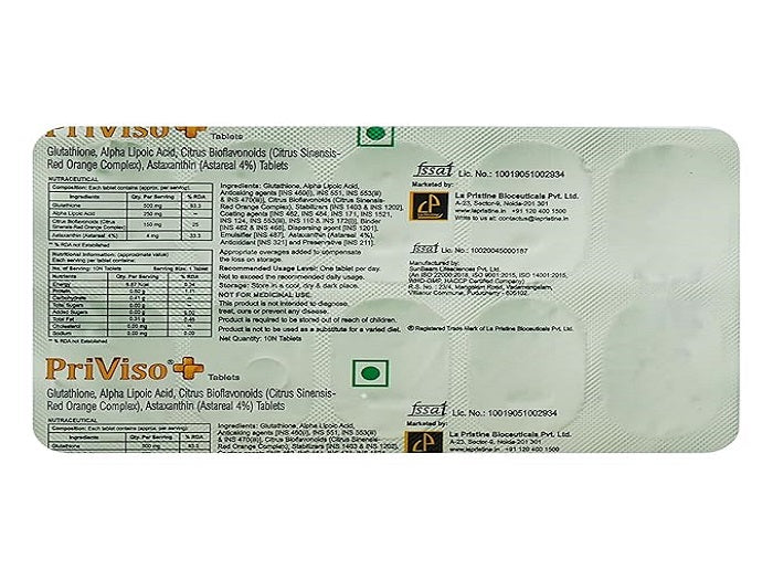 Priviso Plus - Strip of 10 Tablets