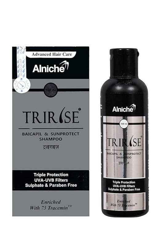 Alniche TRIRISE Hair Shampoo Anti-Dandruff Hair Fall Control Shampoo Hair Care Shampoo (100 Ml)