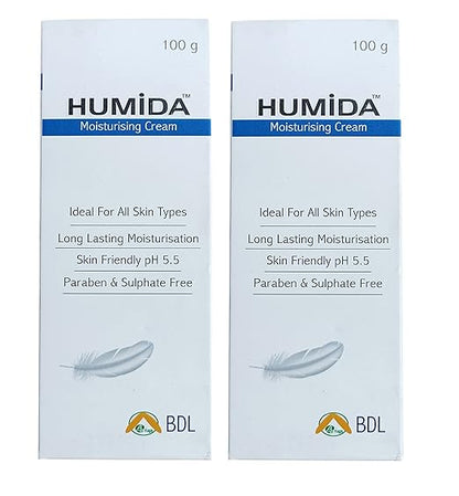 Humida Moisturizing Cream (Pack of 2 * 100gm)