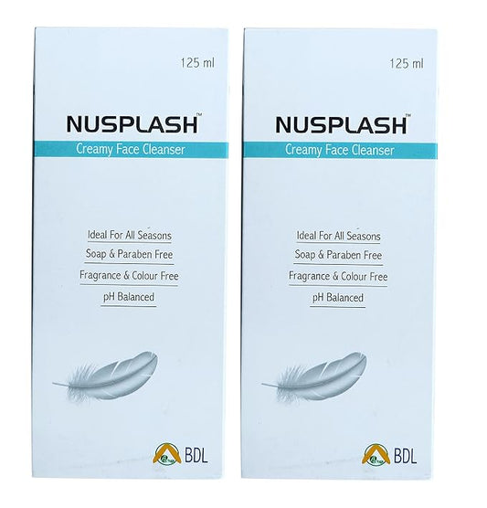 Nusplash Creamy Face Cleanser (Pack of 2 * 125ml)