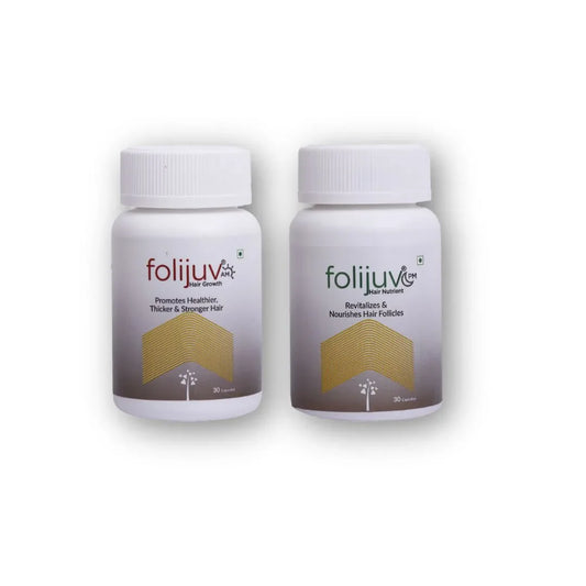 FOLIJUV Hair AM & PM Growth Capsules Promotes healthy hair 60 Veg Caps