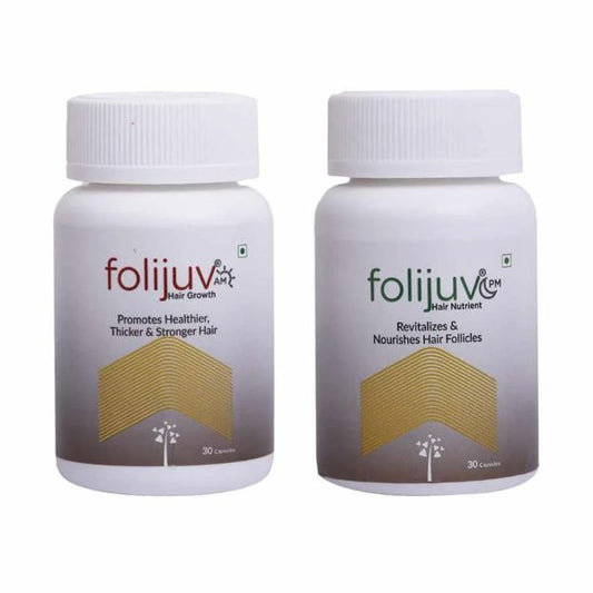 FOLIJUV Hair AM & PM Growth Capsules Promotes healthy hair 60 Veg Caps
