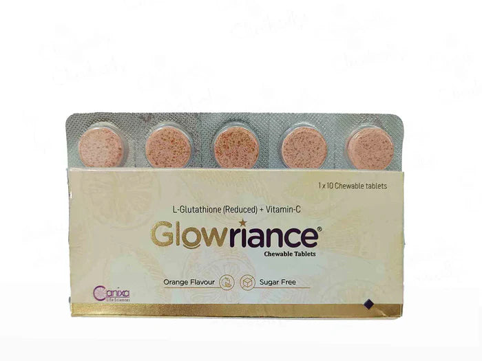 Glowriance Chewable Tablet Orange Flavour Sugar Free