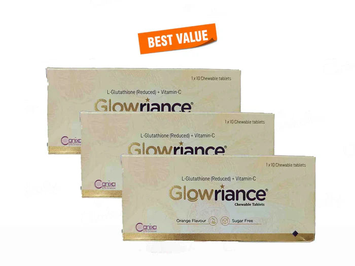 Glowriance Chewable Tablet Orange Flavour Sugar Free