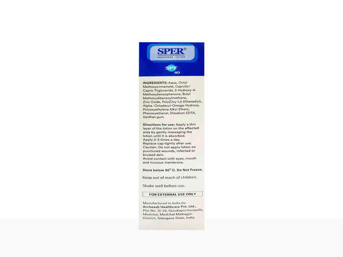 SPER Sunscreen Lotion SPF 40