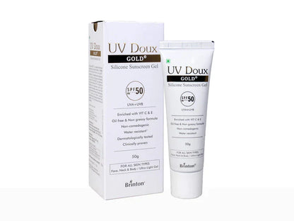 UV Doux Gold Silicone Sunscreen Gel SPF 50 PA+++