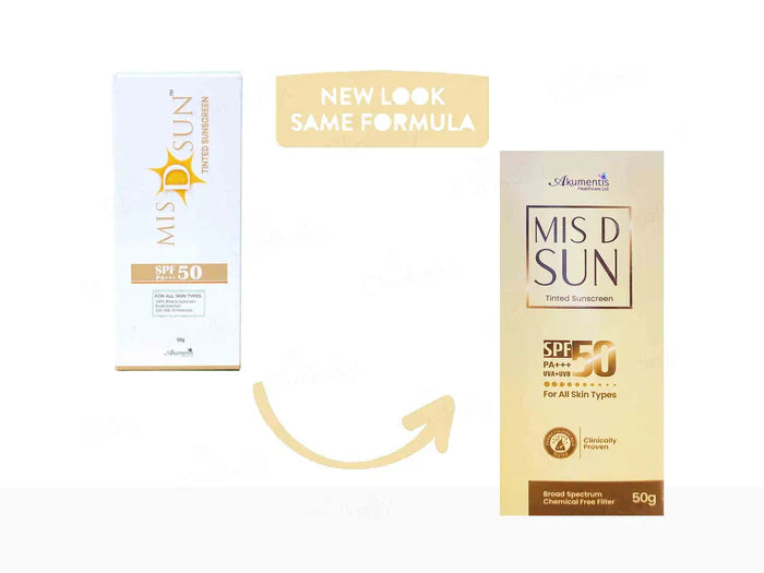 Mis D Sun Tinted Sunscreen SPF 50 PA+++