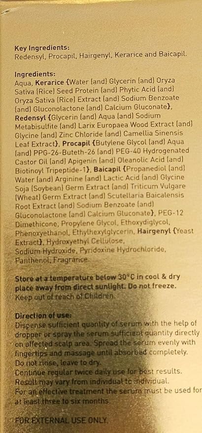 Morr pro gold 60 Ml Hair Serum